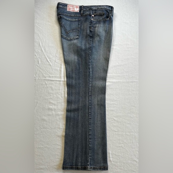 Bootcut Embellished western Boho Jeans Size 20 – Rhinestone Detail Denim - Picture 7 of 16